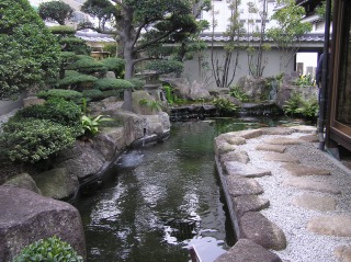 庭池　錦鯉,造園 池,錦鯉池 作り