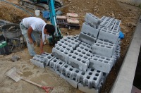 錦鯉 造園,庭池 錦鯉,造園 池,錦鯉池 ブロック