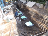 錦鯉 造園,庭池 錦鯉,造園 池,錦鯉池 底水配管