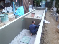 錦鯉 造園,庭池 錦鯉,造園 池,錦鯉池 ブロック