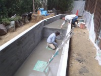 錦鯉 造園,庭池 錦鯉,造園 池,錦鯉池 ブロック