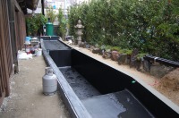 錦鯉 造園,庭池 錦鯉,造園 池,錦鯉池 池用塗料