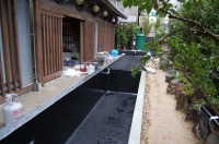 錦鯉 造園,庭池 錦鯉,造園 池,錦鯉池 池用塗料