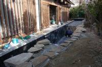 錦鯉 造園,庭池 錦鯉,造園 池,錦鯉池 石組み