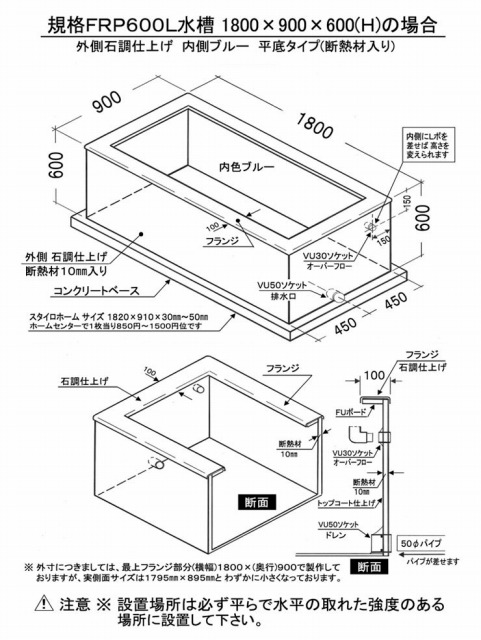 賜物 株式会社大谷錦鯉店テクノ販売FRP水槽 600M FRP濾過槽 M型 スノコ付 cfpamericano.com.ec