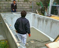 錦鯉 造園,庭池 錦鯉,造園 池,錦鯉池 作り,スーパーマリン 濾過,池用塗料