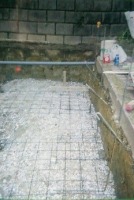 錦鯉 造園,庭池 錦鯉,造園 池,錦鯉池 作り,スーパーマリン 濾過,池用塗料