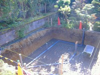 コンクリート水槽 錦鯉,錦鯉池 業者,錦鯉池 施工