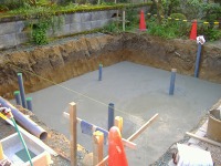 コンクリート水槽 錦鯉,錦鯉池 業者,錦鯉池 施工