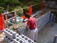 コンクリート水槽 錦鯉,錦鯉池 業者,錦鯉池 施工