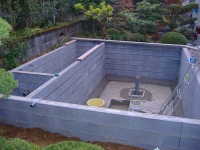 コンクリート水槽 錦鯉,錦鯉池 業者,錦鯉池 施工