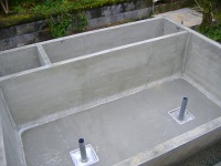 集水ピット 池,コンクリート水槽 錦鯉,錦鯉池 業者,錦鯉池 施工