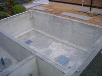 コンクリート水槽 錦鯉,錦鯉池 業者,錦鯉池 施工