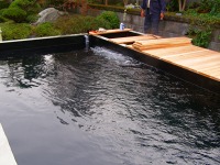 錦鯉 コンクリート池,錦鯉池 施工