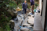 池 リフォーム,池 ハツリ