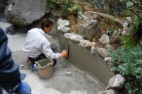 池 リフォーム,池 左官