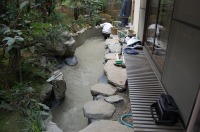 池 リフォーム,池 左官