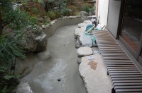 庭池 防水工事,庭池 FRP防水