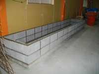 コンクリート池 錦鯉,池作り ブロック