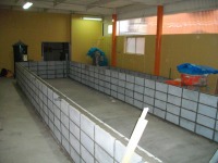 コンクリート池 錦鯉,池作り ブロック