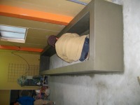 コンクリート池 錦鯉,池作り モルタル塗り