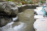 庭池 防水工事,庭池 FRP防水