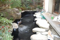 庭池 防水工事,庭池 FRP防水