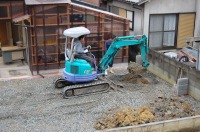 錦鯉 和風池,庭池 施工