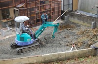 錦鯉 和風池,庭池 施工