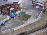 錦鯉 和風池,庭池 施工