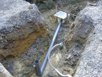 錦鯉 和風池,集水ピット 施工