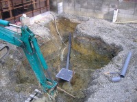 錦鯉 和風池,庭池 施工