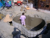 錦鯉 和風池,庭池 左官