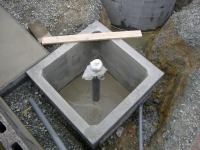 錦鯉 和風池,庭池 施工