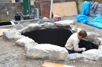 錦鯉 和風池,庭池 池用塗料