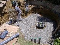 池 リフォーム,錦鯉池 改修,庭池 施工