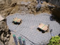 池 リフォーム,錦鯉池 改修,庭池 施工