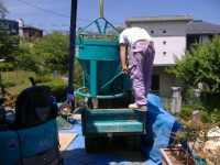 池 リフォーム,錦鯉池 改修,庭池 施工