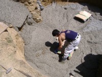 池 リフォーム,錦鯉池 改修,庭池 施工