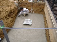 コンクリート池 錦鯉,池作り 業者