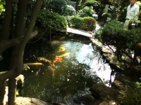 庭池 防水工事,庭池 FRP防水,池 水漏れ