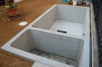 コンクリート池 錦鯉,池作り 業者