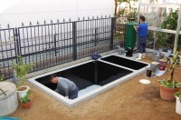 コンクリート池 錦鯉,池作り 池用塗料