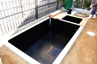 コンクリート池 池用塗料,池作り 錦鯉