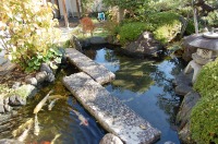 庭池 防水工事,庭池 FRP防水,池 水漏れ