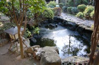 庭池 防水工事,庭池 FRP防水,池 水漏れ