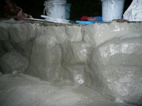 庭池 防水工事,庭池 FRP防水,池 水漏れ修理