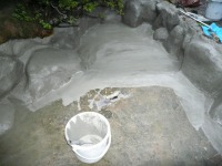 庭池 防水工事,庭池 FRP防水