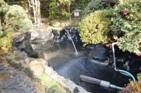 庭池 防水工事,庭池 FRP防水