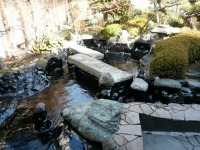 庭池 防水工事,庭池 FRP防水,池 水漏れ